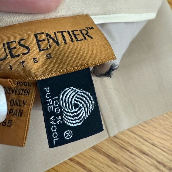 Classiques Entier Cream Wool Pencil Skirt | Size 2P | Made in Japan - Picture 6 of 7